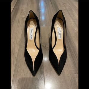Jimmy Choo Baker 100 Black Suede Pumps- Authentic